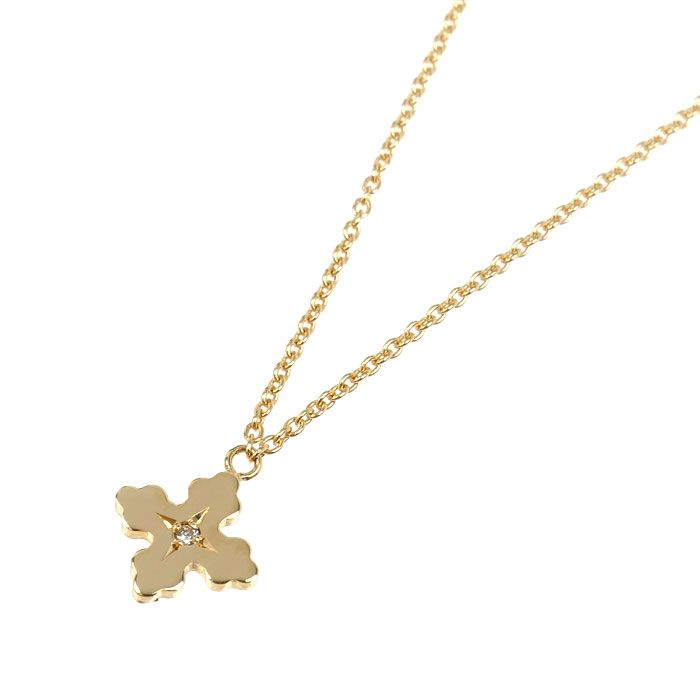 STAR JEWELRY K18 ダイヤモンド ハート ネックレス 0.06CT 美品 STAR