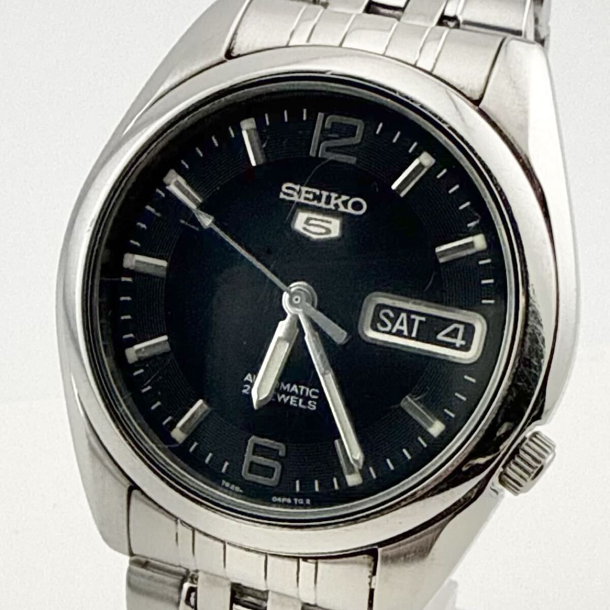 SEIKO 7S26-01V0 セイコー5 自動巻き メンズ ボーイズ 腕時計 裏蓋 
