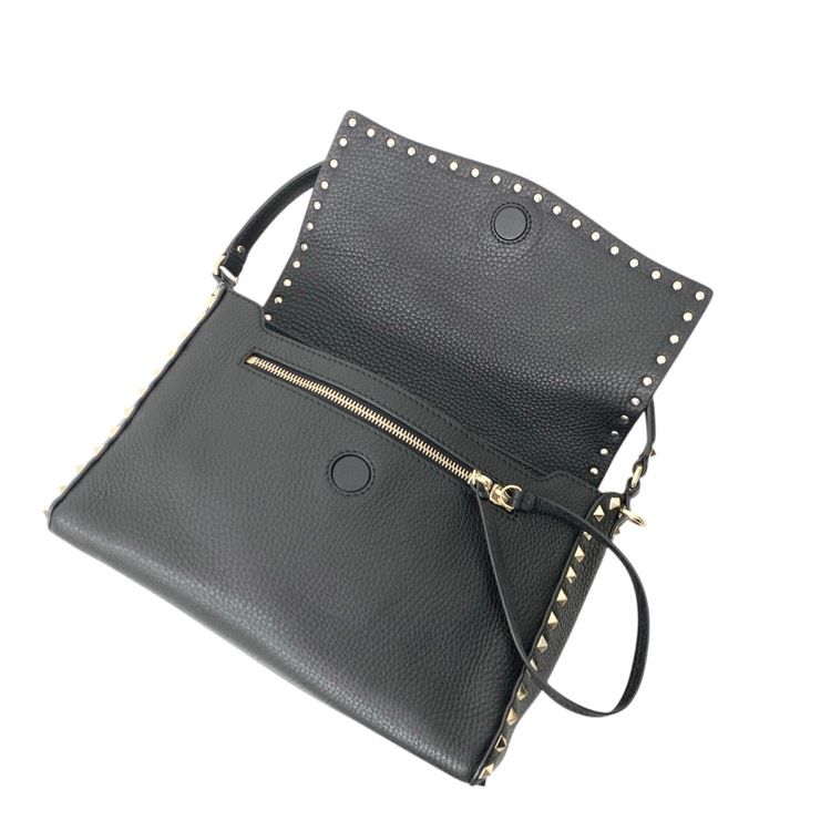 美品 ヴァレンティノ スタッズ ショルダー バッグ VALENTINO ロックスタッズ チェーン トート ショルダー (VALENTINO