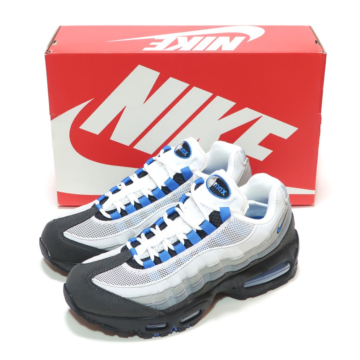 レディースサイズ☆NIKE AIR MAX 95 OG BIG BUBBLE WHITE/BLUE SPARK 