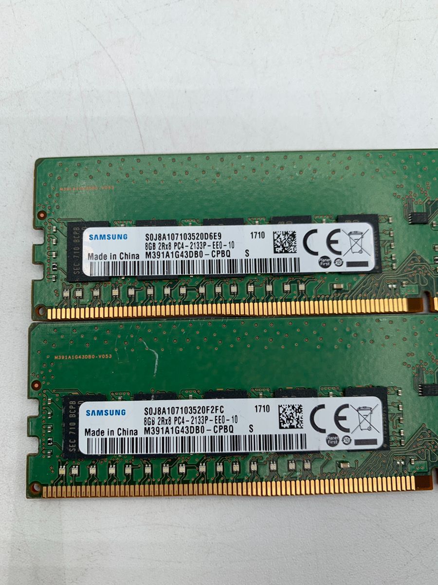 中古2枚】Samsung 8GB DDR4 ECCサーバーメモリ - メルカリ