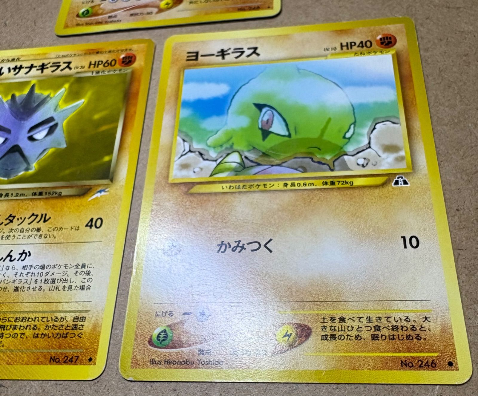 neoシリーズのわるいバンギラス＆わるいサナギラス＆ヨーギラス