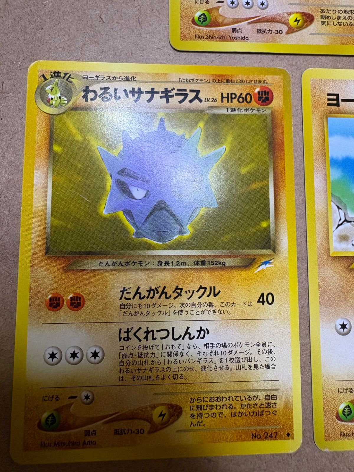 neoシリーズのわるいバンギラス＆わるいサナギラス＆ヨーギラス