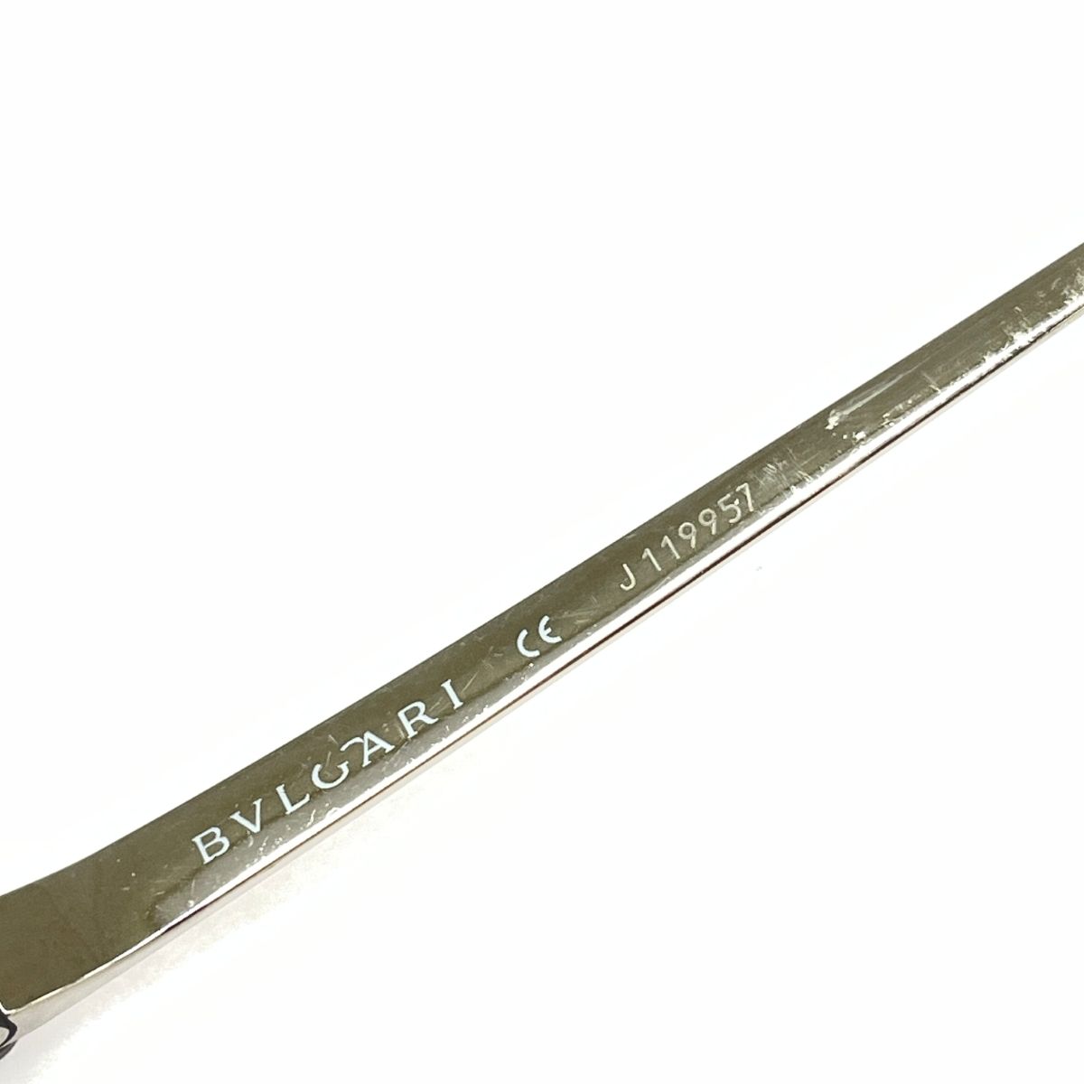 BVLGARI ブルガリ メガネフレーム  ハーフリム/メタル/ 279T/ブルガリブルガリ   シャンパンゴールドカラー メンズ / 240001196814 BVLGARI ブルガリ メガネフレーム ハーフリム/メタル/ 279T/ブルガリ