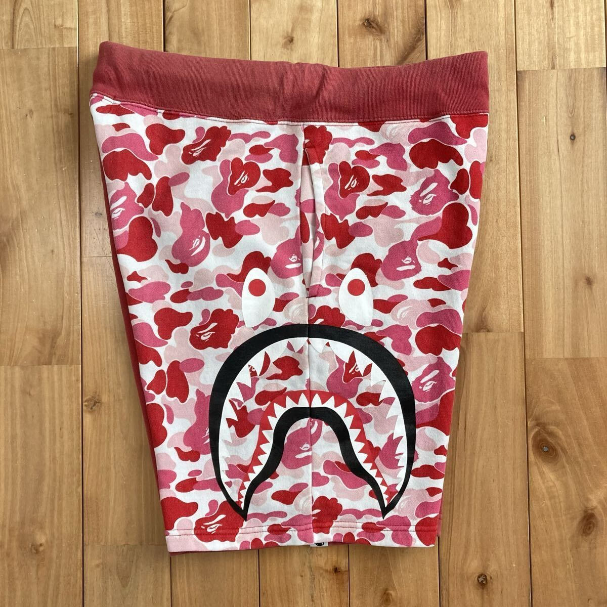 ABC CAMO PINK シャーク スウェットハーフパンツ Mサイズ a bathing