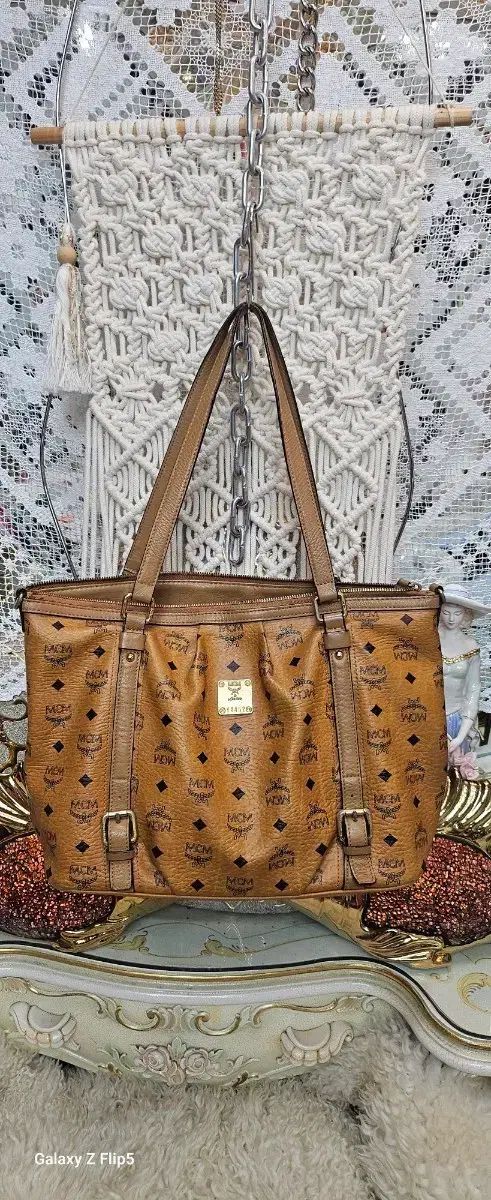 w79 MCM 総ロゴ柄トートバッグ ショルダーバッグ 大きめサイズ バッグ