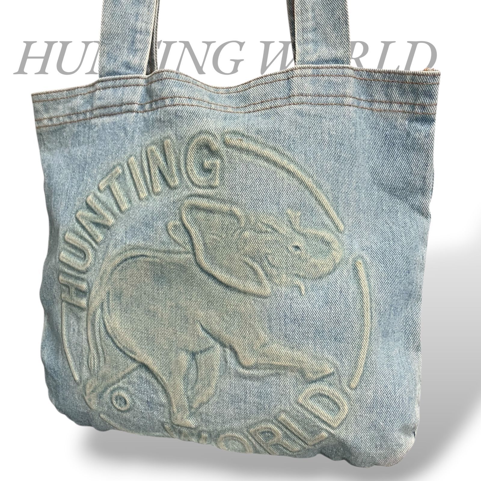 MY0599】HUNTING WORLD ハンティングワールド トートバッグ 水色 