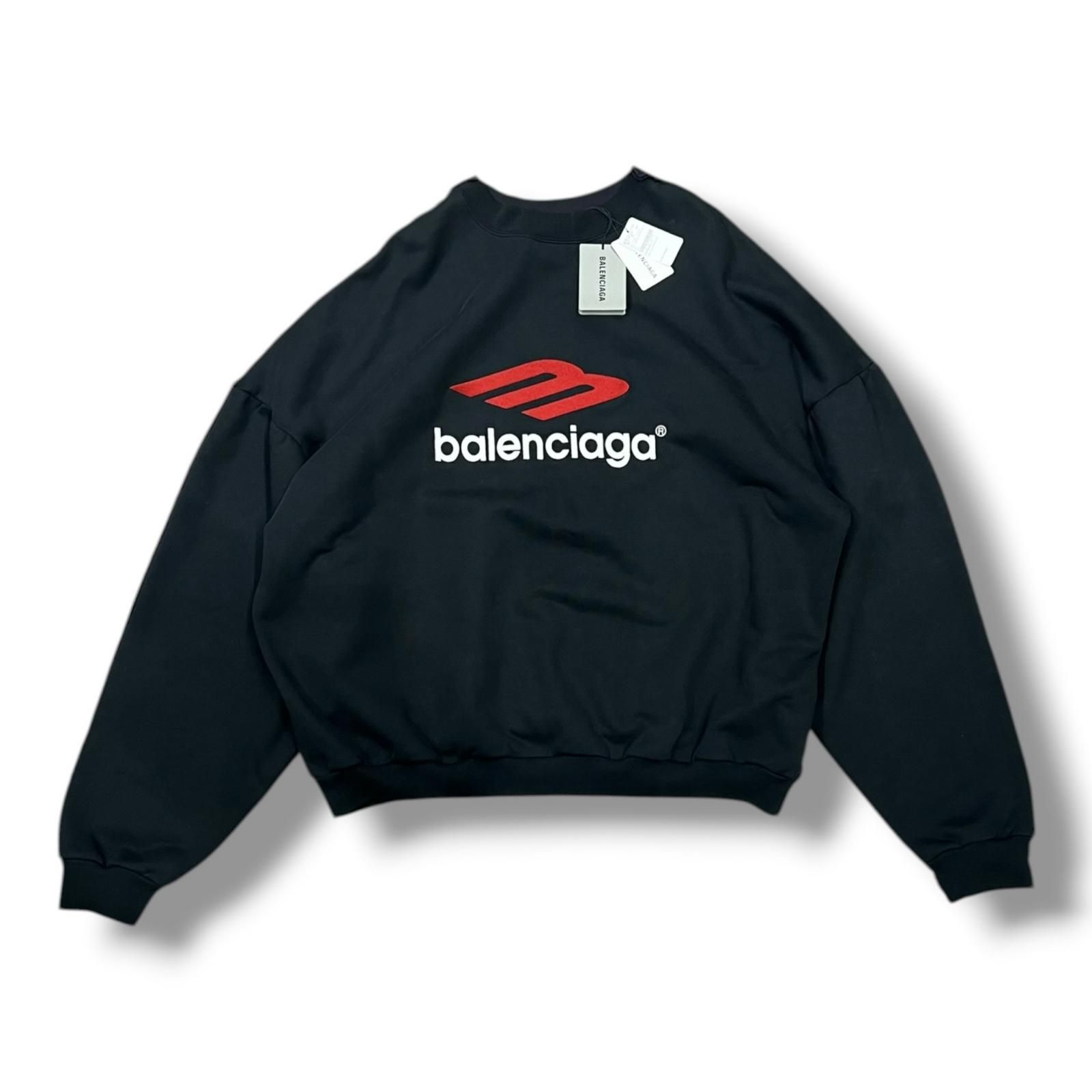 BALENCIAGA Double Front Crew ダブルフロントクルーネックスウェット 
