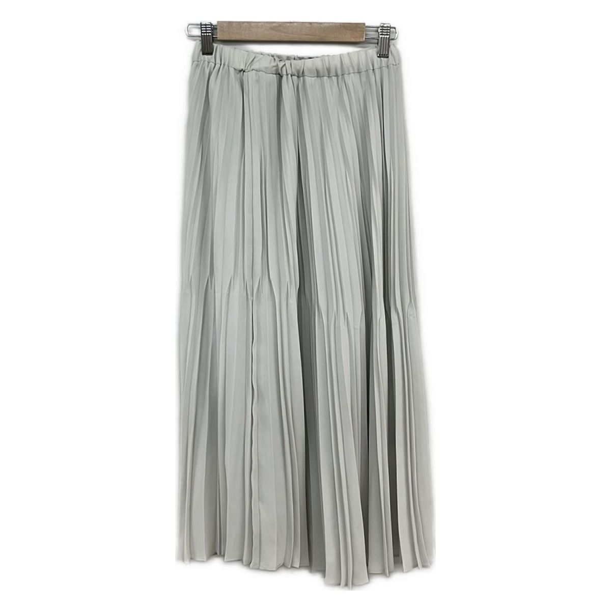 SOEJU ソージュ　ロングプリーツスカート　ライトグレー（85cm丈） SOEJU(ソージュ) ロングスカート レディース美品 ライトグレー