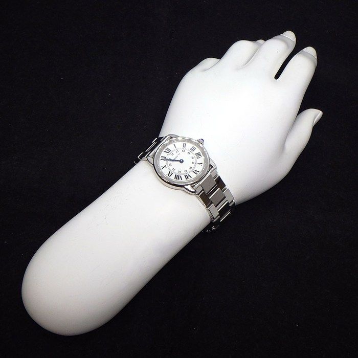 カルティエ Cartier 腕時計 ロンド ソロ SM W6701004 シルバー文字盤