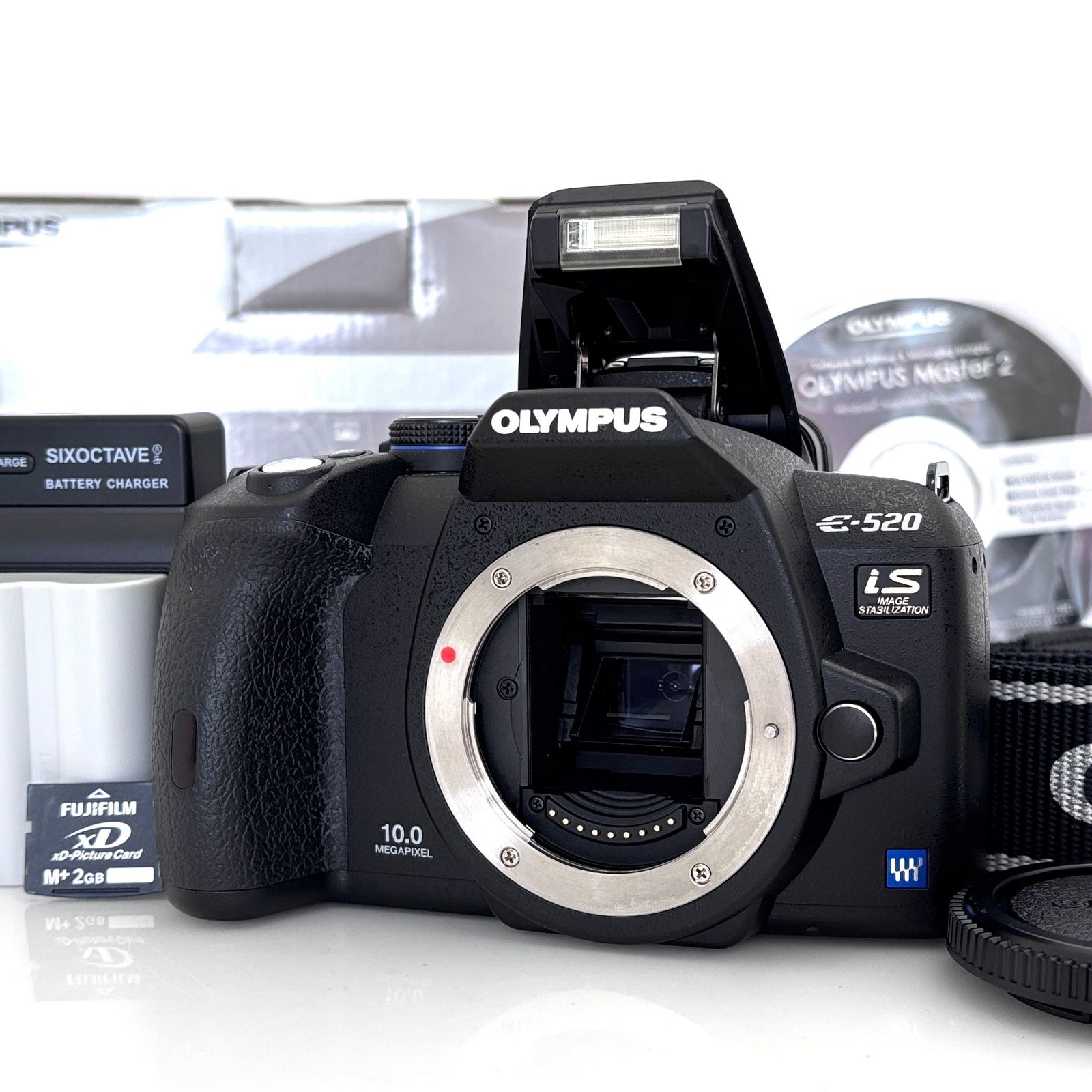 オリンパス】OLYMPUS E-520 IS 元箱付き デジタル一眼レフカメラ