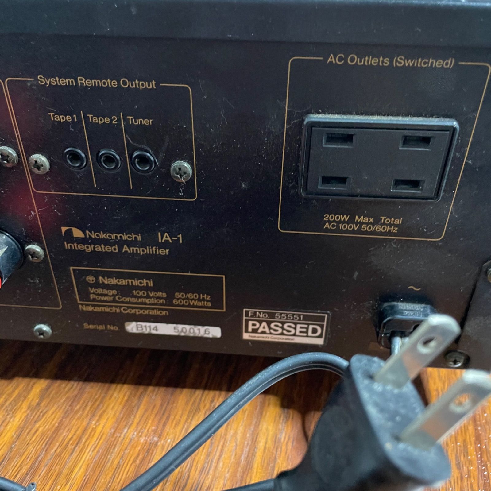 希少】【通電◎】 Nakamichi IA-1 インテグレーテッド アンプ - メルカリ