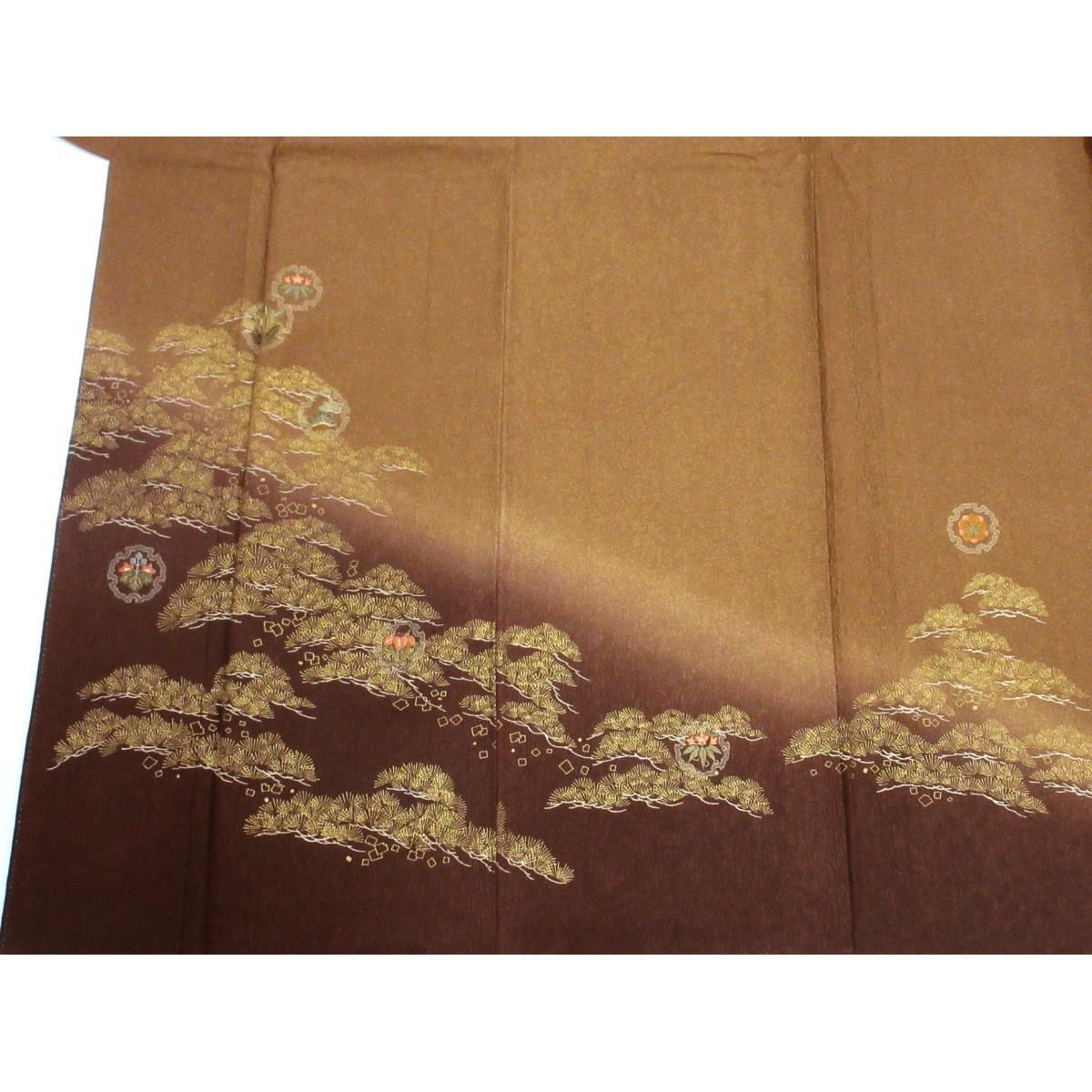 訪問着　金彩加工　刺繍入り　裄丈Ｓ寸　身幅Ｌ寸 訪問着 金彩加工 刺繍入り 裄丈S寸 身幅L寸 - メルカリ
