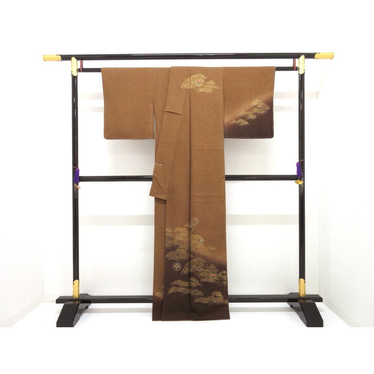 訪問着　金彩加工　刺繍入り　裄丈Ｓ寸　身幅Ｌ寸 訪問着 金彩加工 刺繍入り 裄丈S寸 身幅L寸 - メルカリ