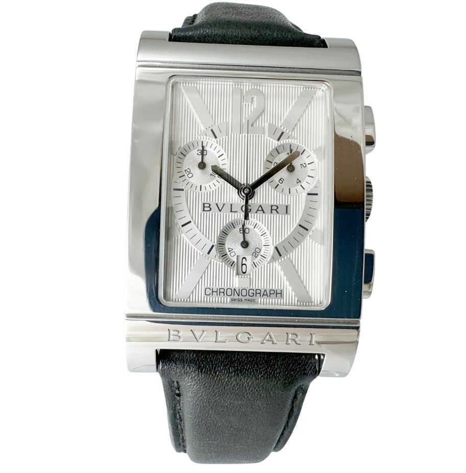 ブルガリ BVLGARI☆レッタンゴロ RTC49S】クロノグラフ 中古 メンズ 