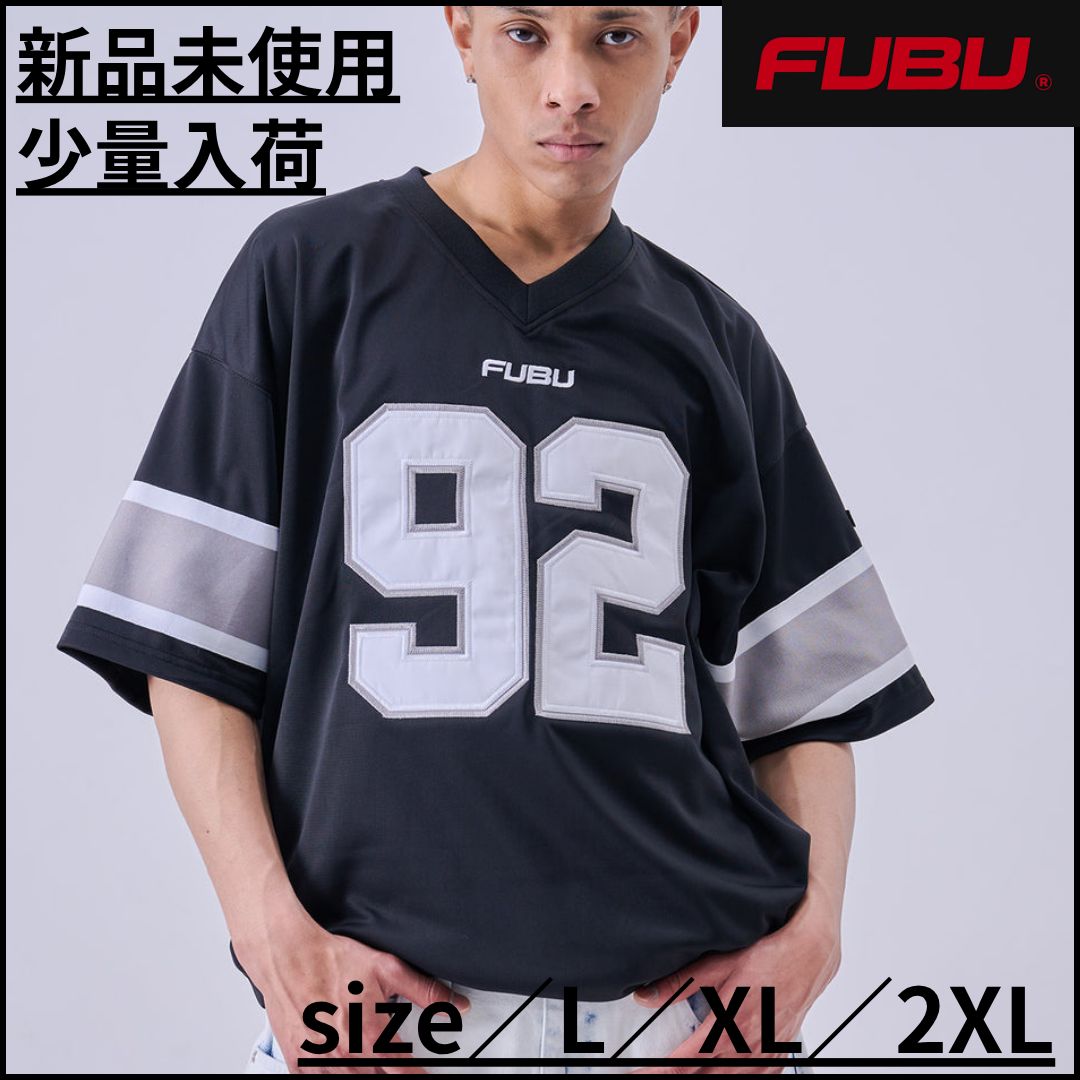 フブ ゲームシャツ FUBU bboy hiphop ビーボーイ 90s 新作】【FUBU／フブ・ゲームTシャツ（ブラック）】ストリート