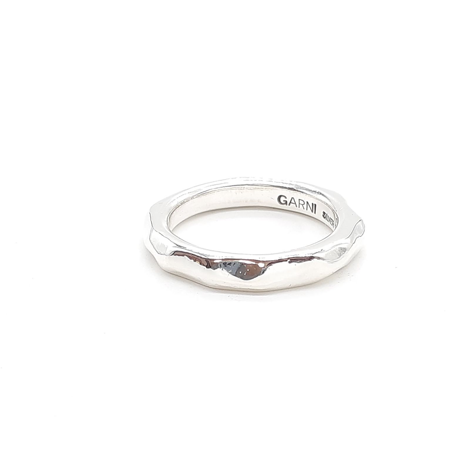 GARNI ガルニ リング SILVER 950 シルバー 槌目 シンプル D6013101