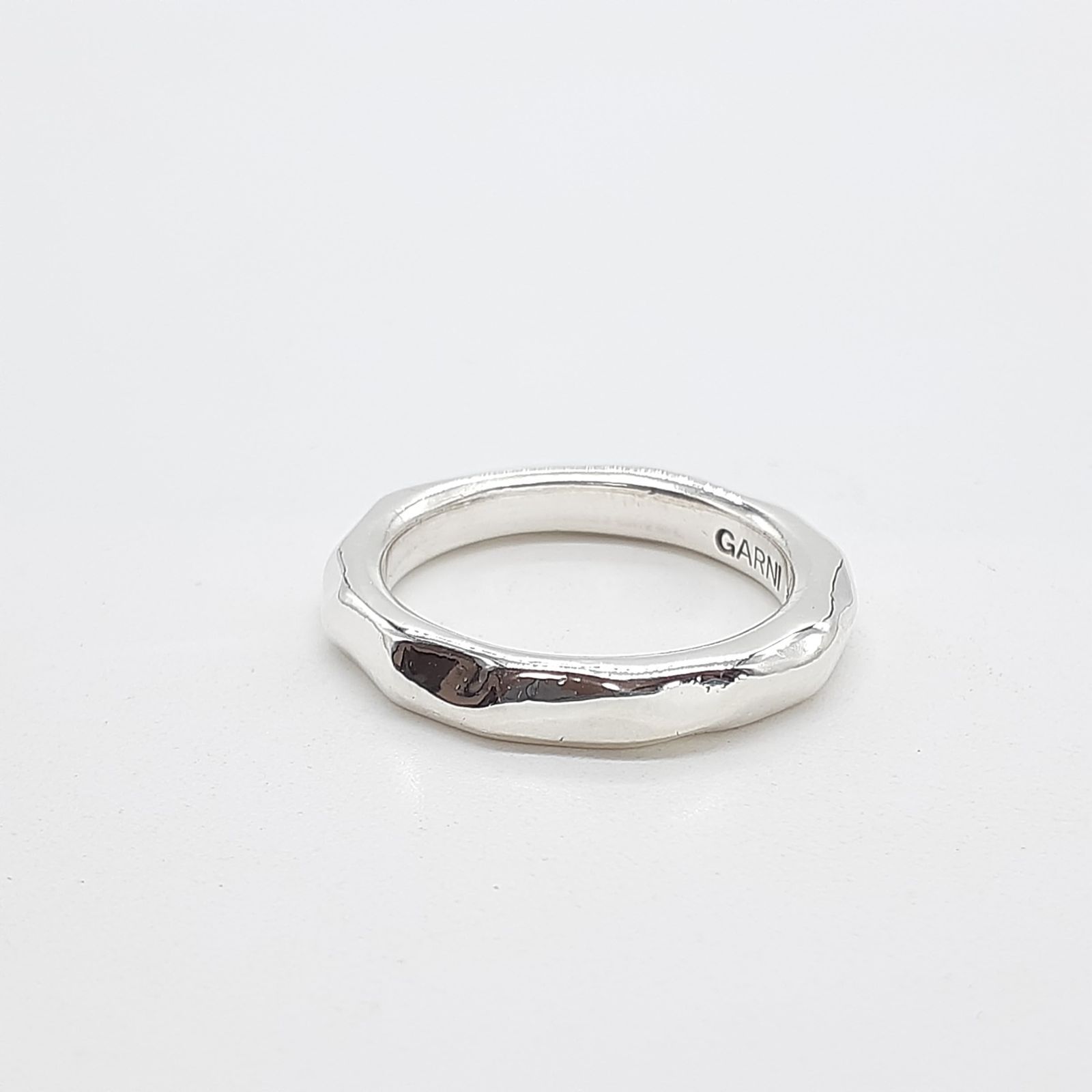 GARNI ガルニ リング SILVER 950 シルバー 槌目 シンプル D6013101