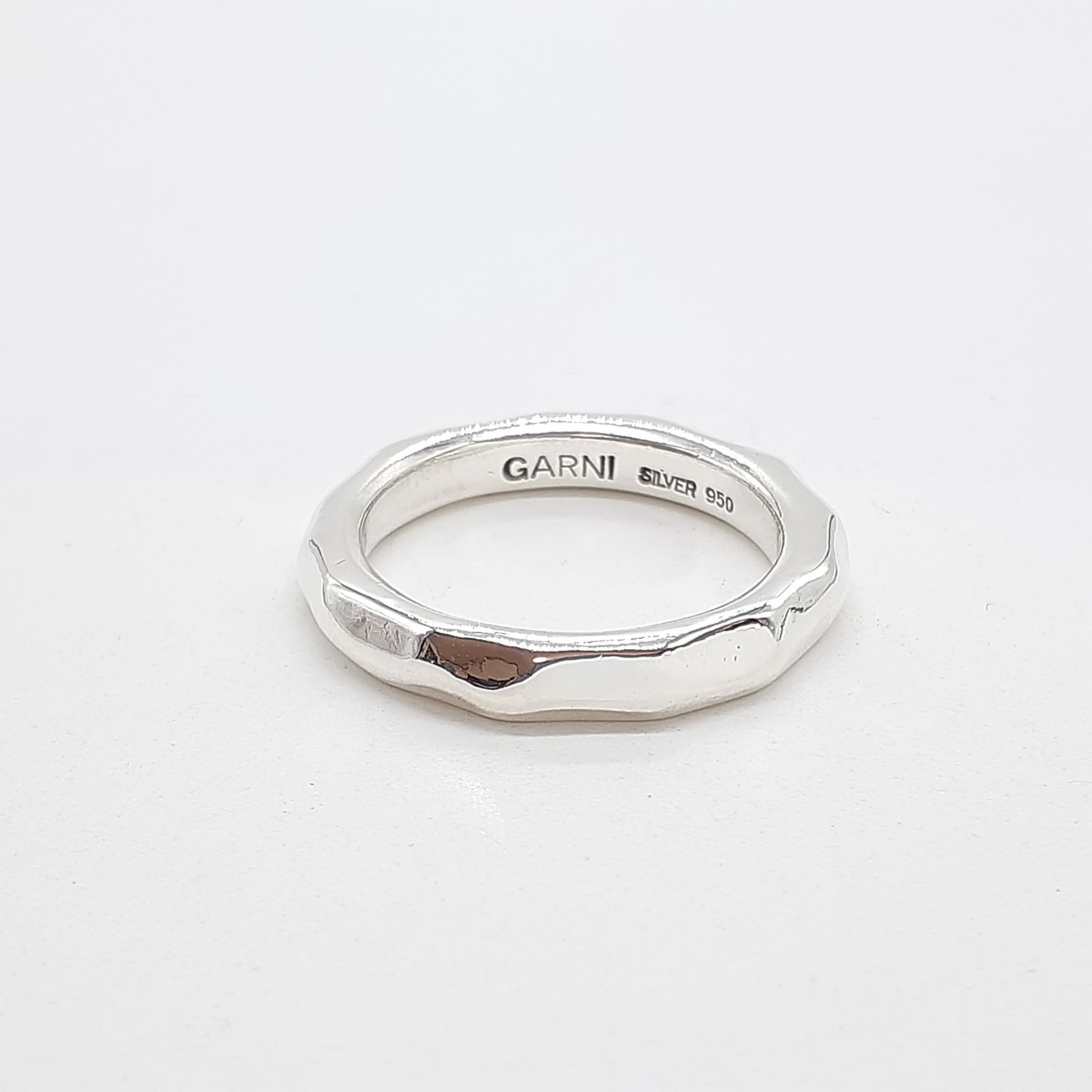 GARNI ガルニ リング SILVER 950 シルバー 槌目 シンプル D6013101