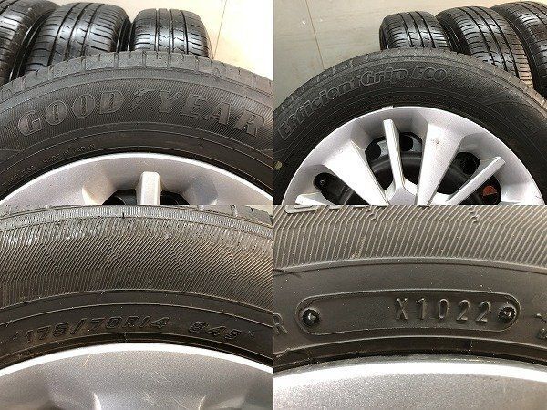 GY EfficientGrip ECO EG01 175/70R14】夏タイヤ【トヨタ 純正ホイール 