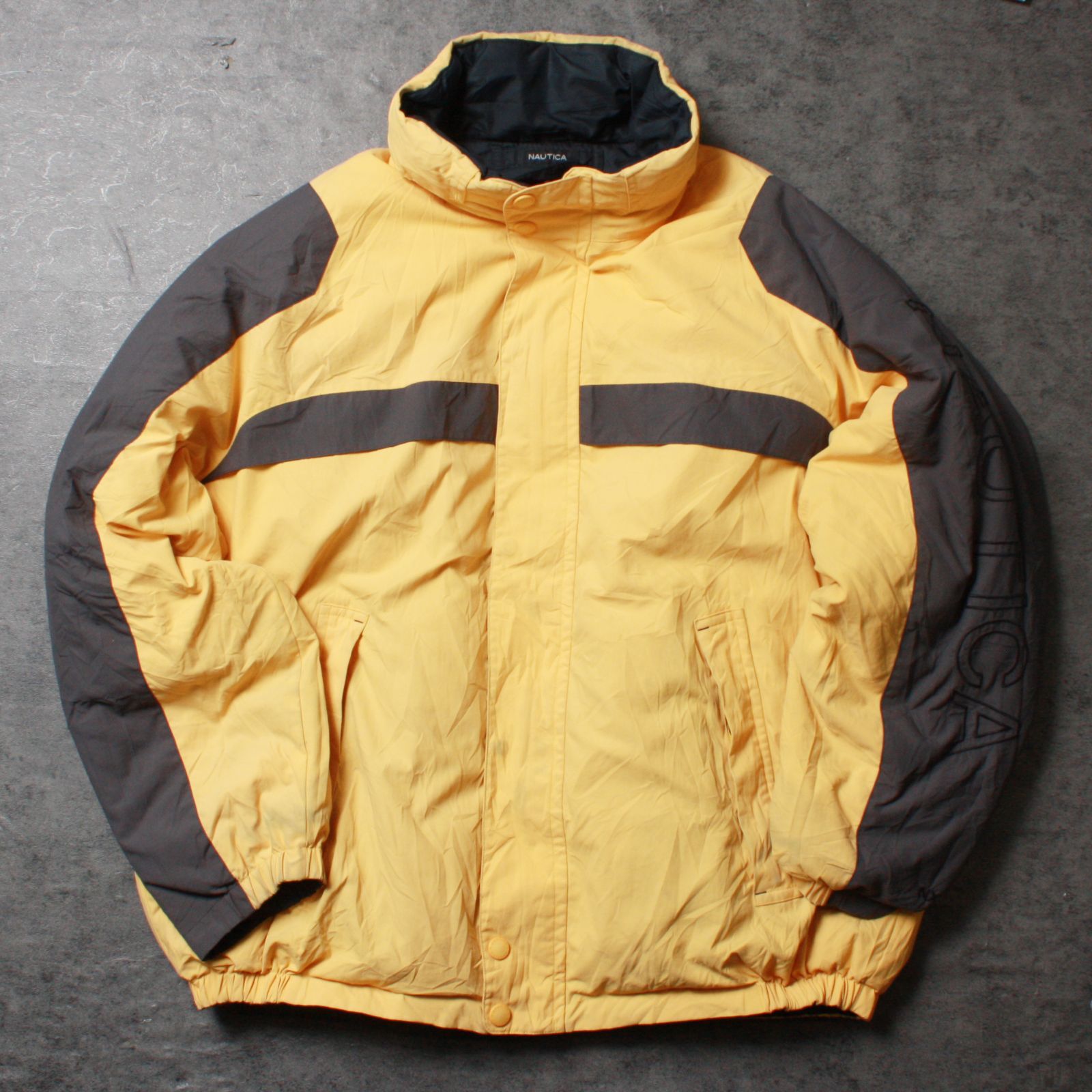 NAUTICA ノーティカ リバーシブルダウンジャケット ブラック XXLサイズ 