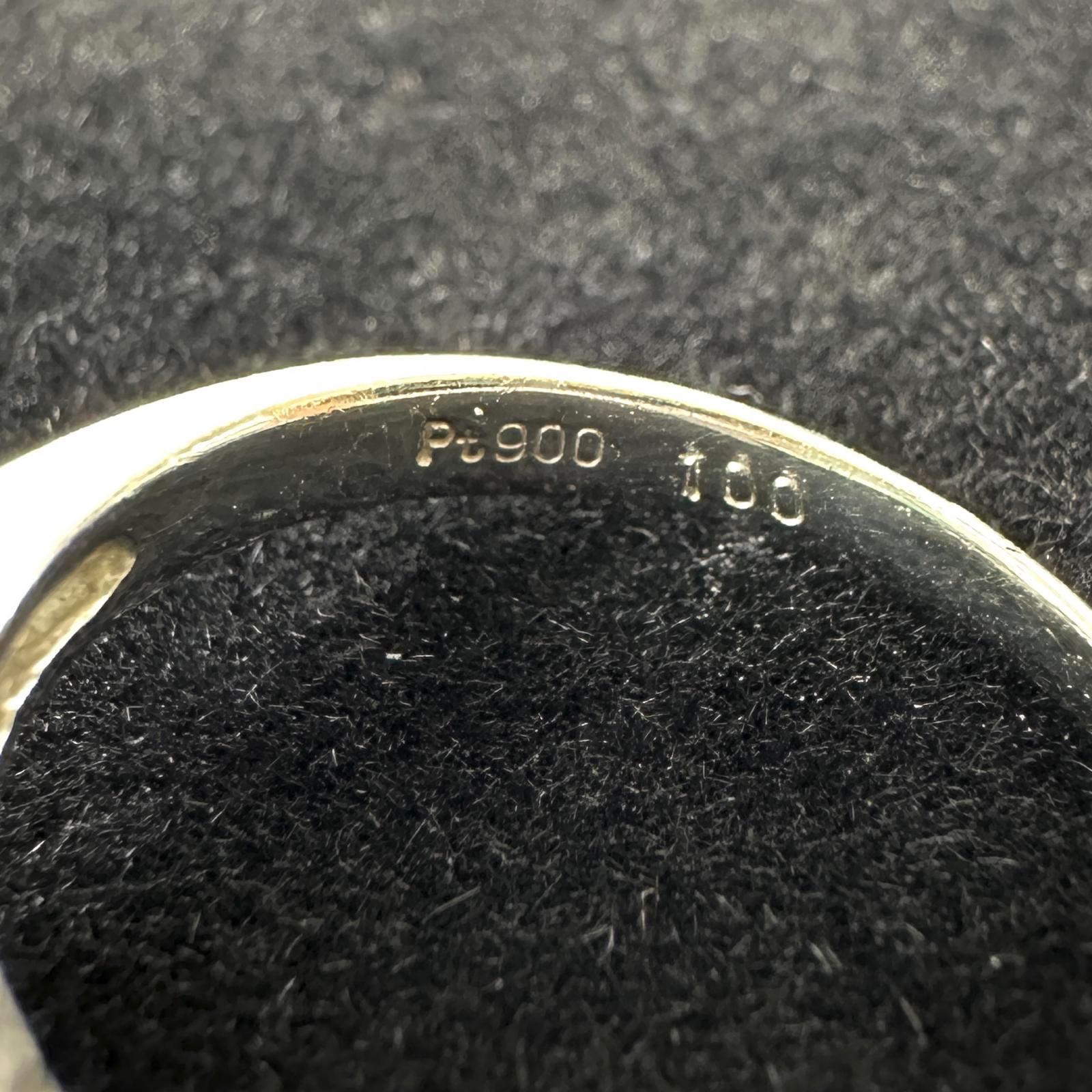 指輪 リング エメラルド ダイヤモンド Pt900 E1.00 D0.40 スクエア