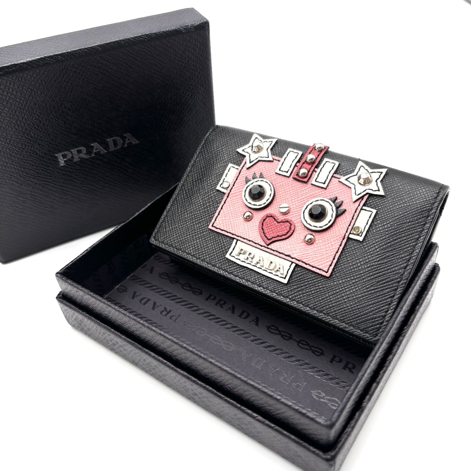 未使用に近い PRADA プラダ ロボット カードケース 名刺入れ 定期入れ 