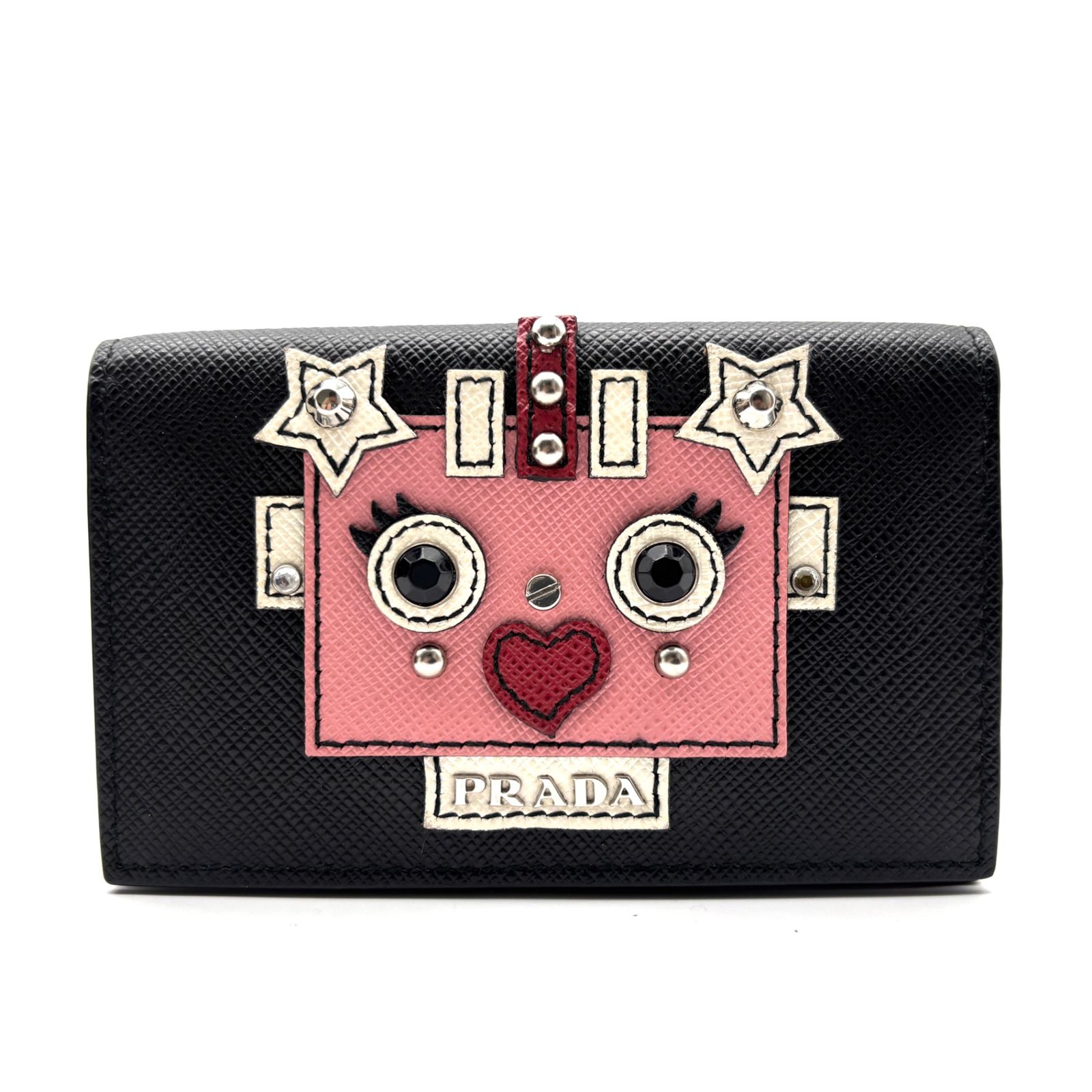 未使用に近い PRADA プラダ ロボット カードケース 名刺入れ 定期入れ 