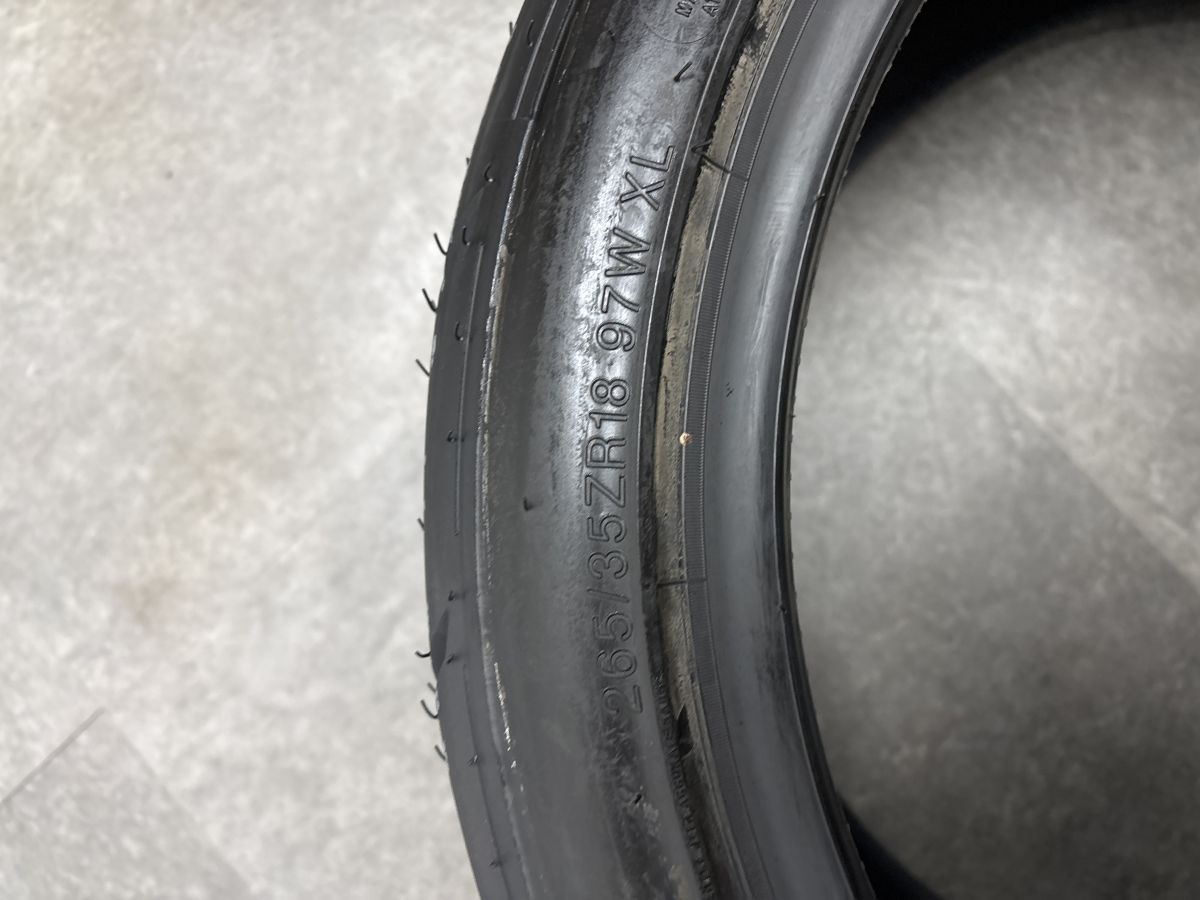 未使用 2本セット】SHIBATIRE RYDANZ R23 265/35R18 2023年製 