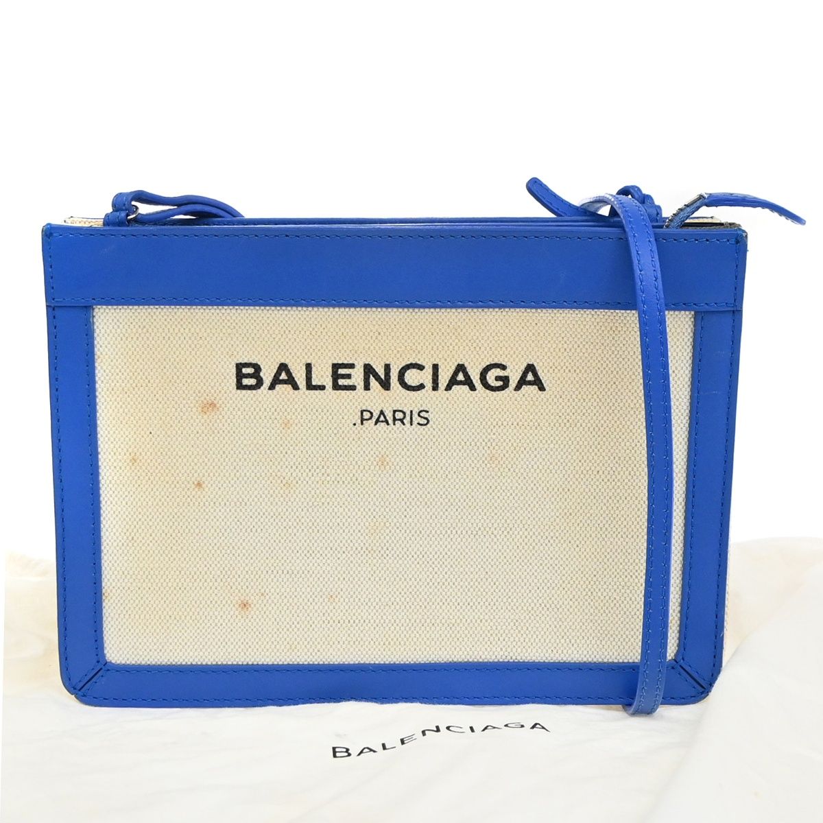 BALENCIAGA バレンシアガ ショルダーバッグ ネイビー ポシェット 