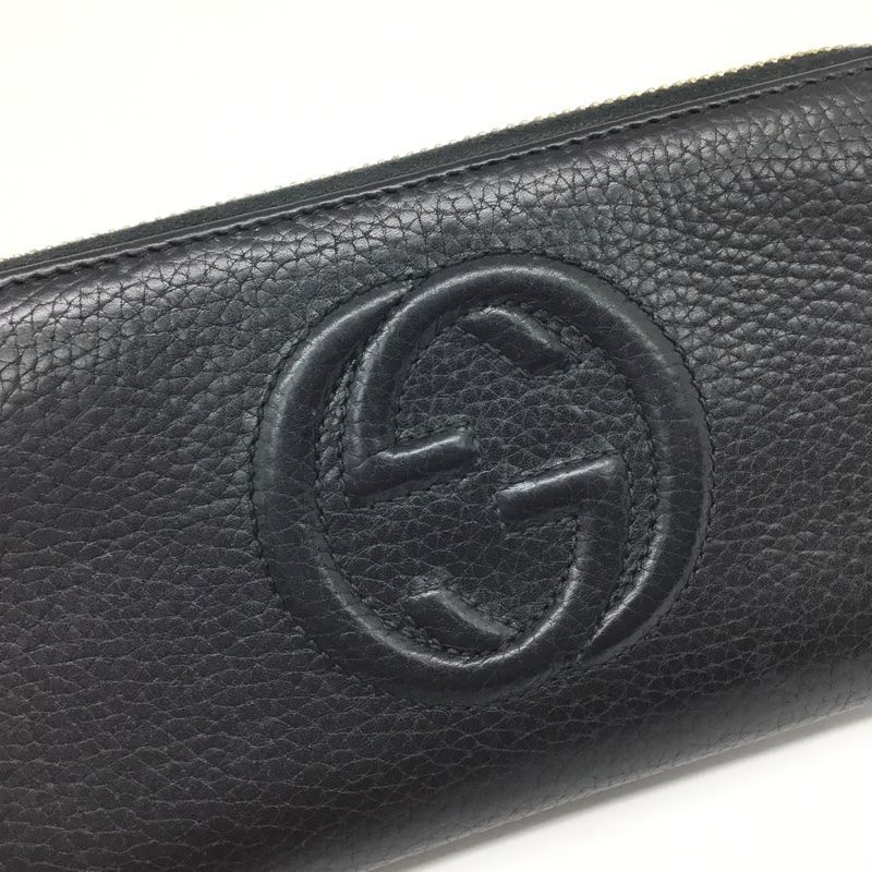 GUCCI【グッチ】ソーホーインターロッキングG ラウンドファスナー長