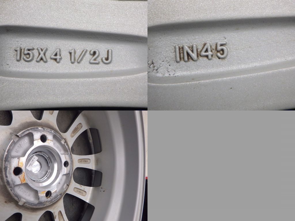 【3716】B送料無料▲Weds NEXTA▲15x4.5J 4穴 100 +45▲4本 26102351