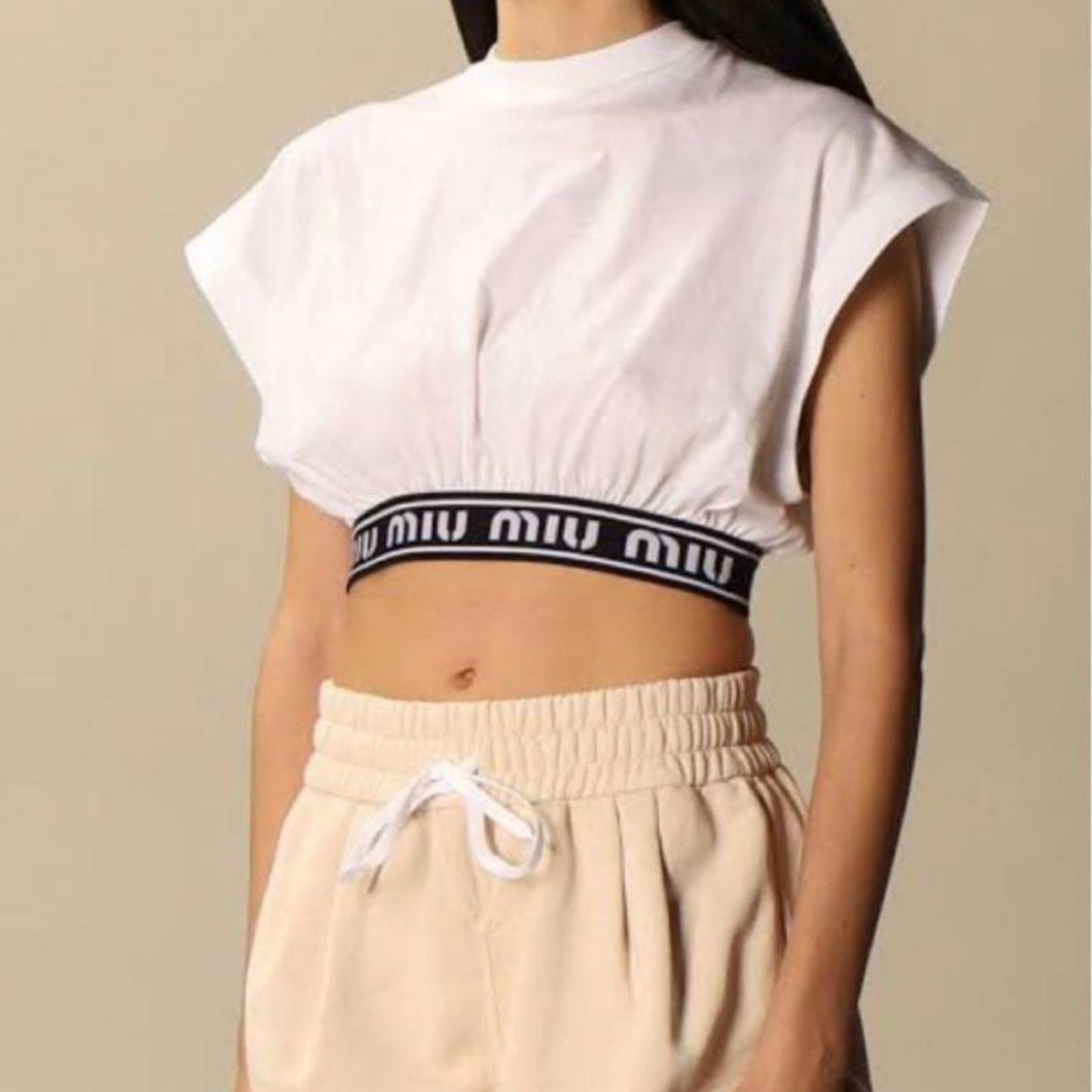 MIUMIU】 美品 ミュウミュウ クロップドシャツ トップス - メルカリ