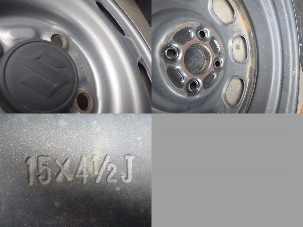 【3717】A送料無料▲SUZUKI ハスラー純正 鉄ホイール▲15x4.5J 4穴 100 +45▲4本 26102352