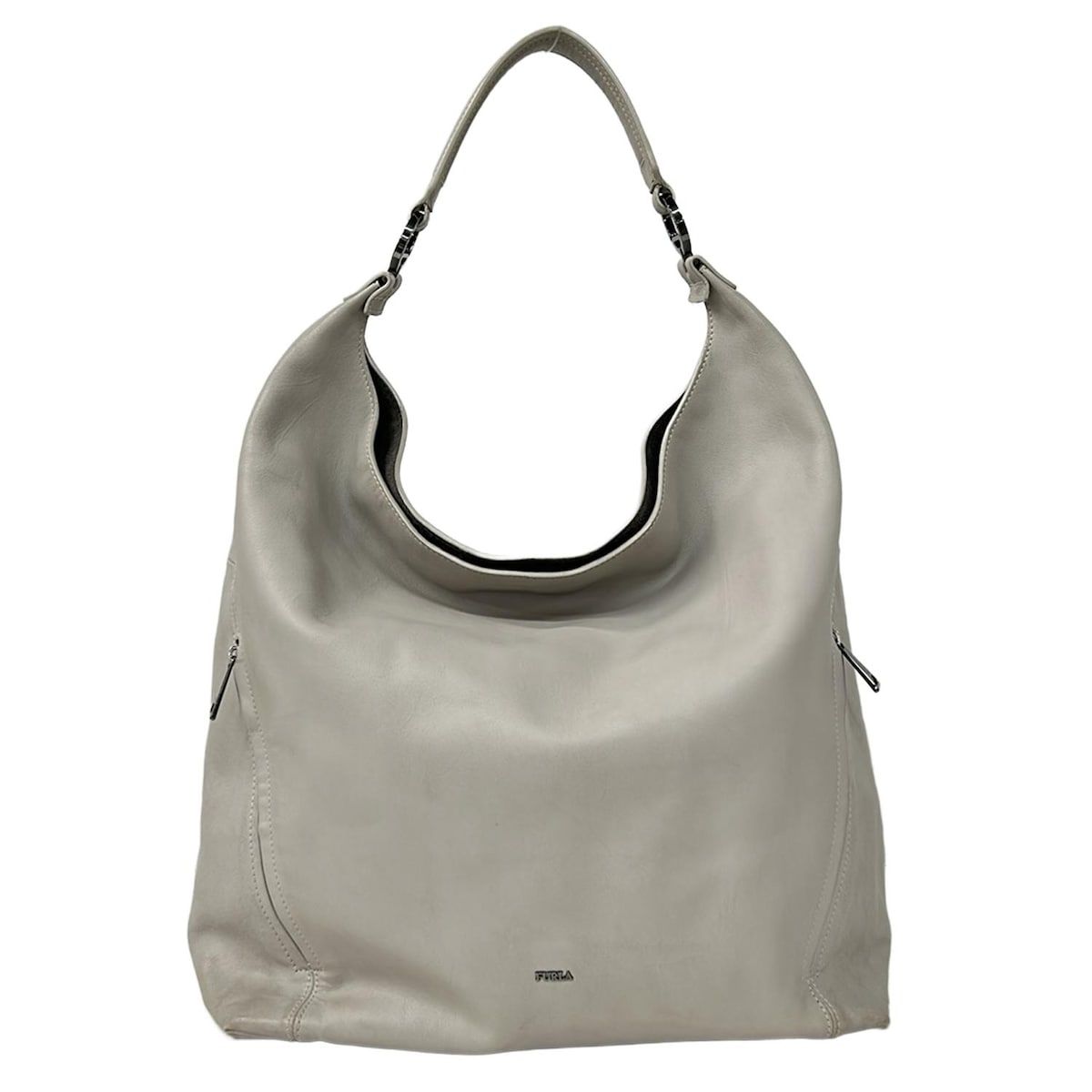 FURLA ベージュ レザー ショルダーバッグ FURLA ベージュ レザー 