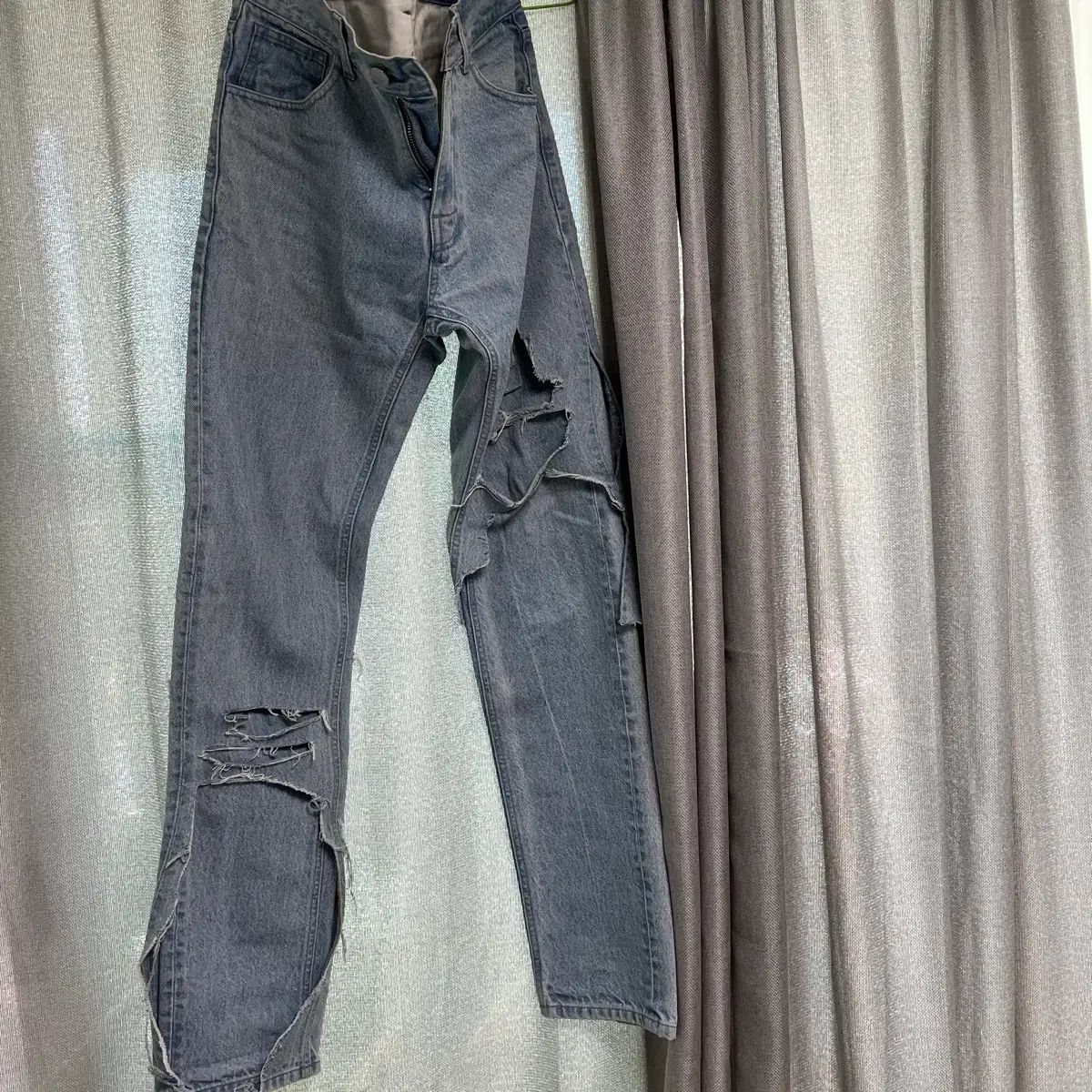 最安値，HOT】 RAF SIMONS ラフ シモンズ ダメージ デニム ジーン