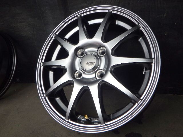 【3719】J送料無料▲SPORT ABELIA▲14x4.5J 4穴 100 +45▲4本 26102354