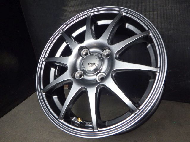 【3719】J送料無料▲SPORT ABELIA▲14x4.5J 4穴 100 +45▲4本 26102354