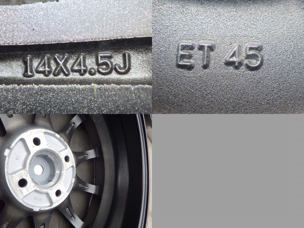【3719】J送料無料▲SPORT ABELIA▲14x4.5J 4穴 100 +45▲4本 26102354
