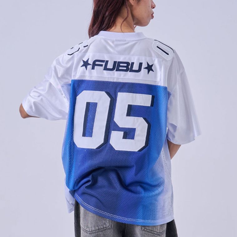新作】【FUBU／フブ・グラデーションゲームシャツ（ホワイト
