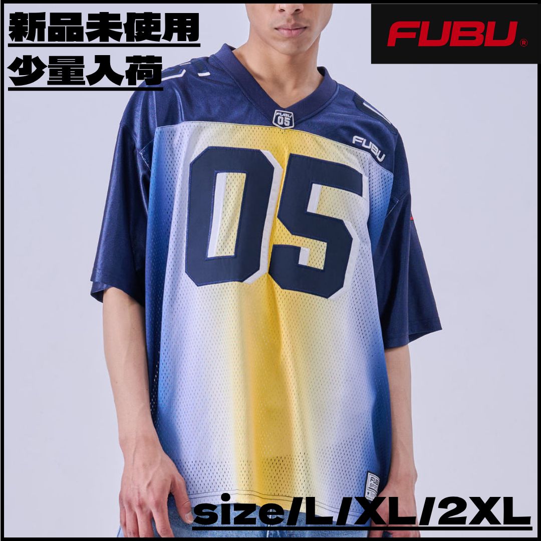 90s FUBU グラデーション　ゲームシャツ　ホッケーシャツ　XL 90s FUBU グラデーション ゲームシャツ ホッケーシャツ XL 【公式通販】