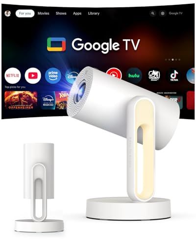 Google TV搭載・Netflix公式ライセンス】ETOE プロジェクター 天井投影 