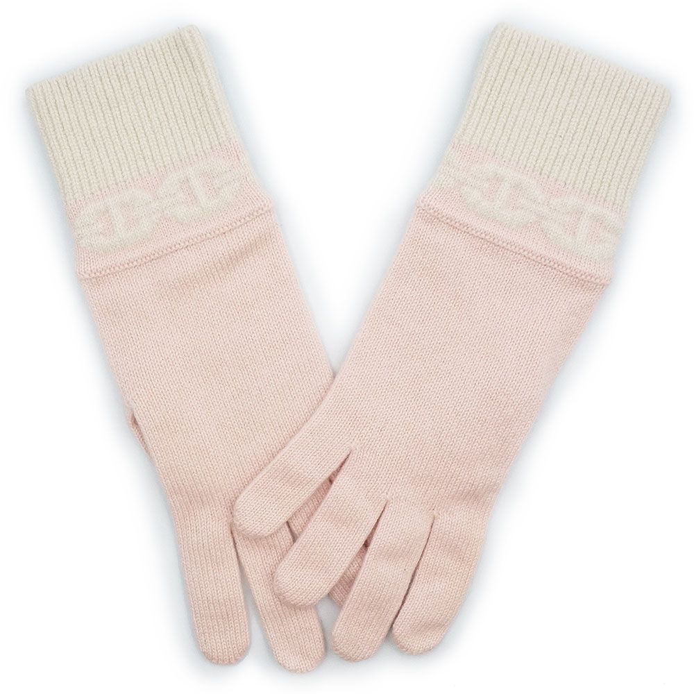 レディース 【美品】 エルメス 手袋 カシミヤ シェーヌ M グレー
