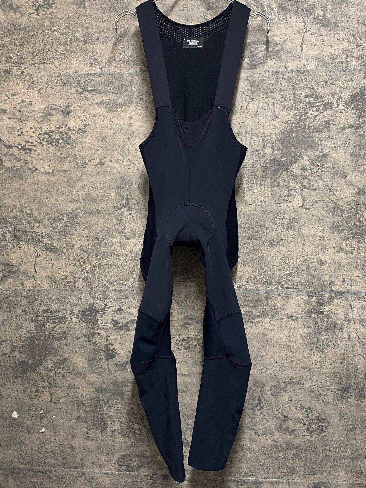 KA537 パスノーマルスタジオ PAS NORMAL STUDIOS MECHANISM DEEP WINTER LONG BIB ビブタイツ 黒 L 裏起毛