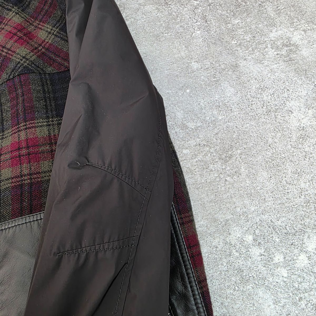 値下げ】BOTTEGAVENETA ボッテガヴェネタ レザー×ウール×ナイロン 