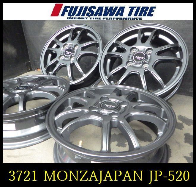 【3721】J送料無料▲MONZAJAPAN ZACK JP-520▲14x4.5J 4穴 100 +45▲4本 26102356