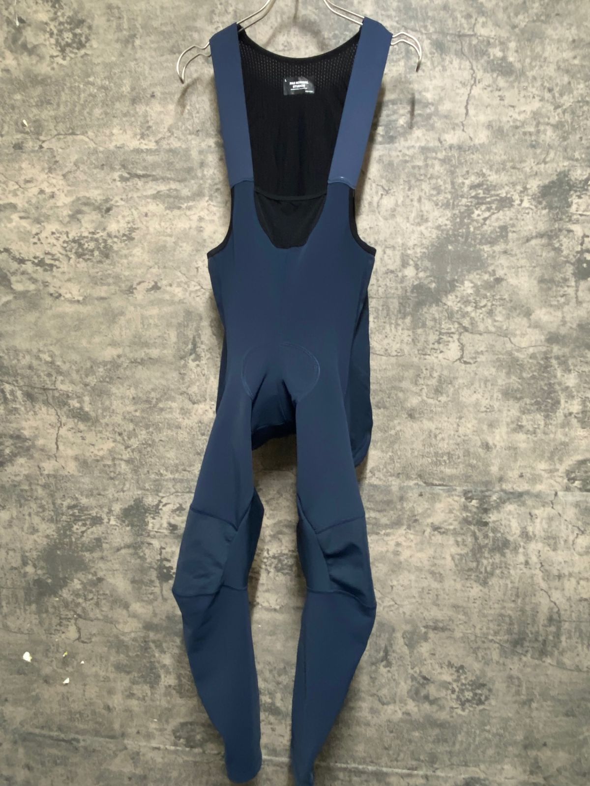 KA536 パスノーマルスタジオ PAS NORMAL STUDIOS MECHANISM DEEP WINTER LONG BIB ビブタイツ ネイビー L 裏起毛