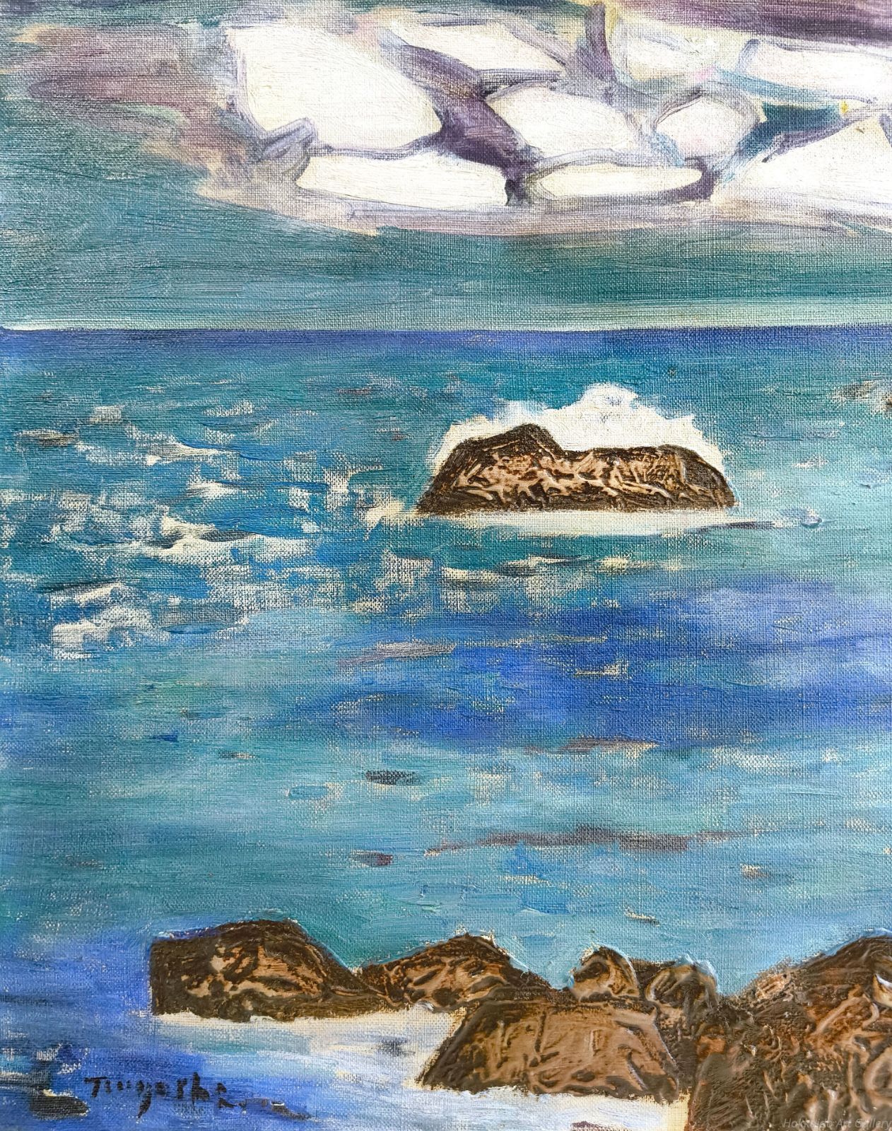 矢柳剛 「犬吠岬」 油絵・油彩画 絵画 - メルカリ