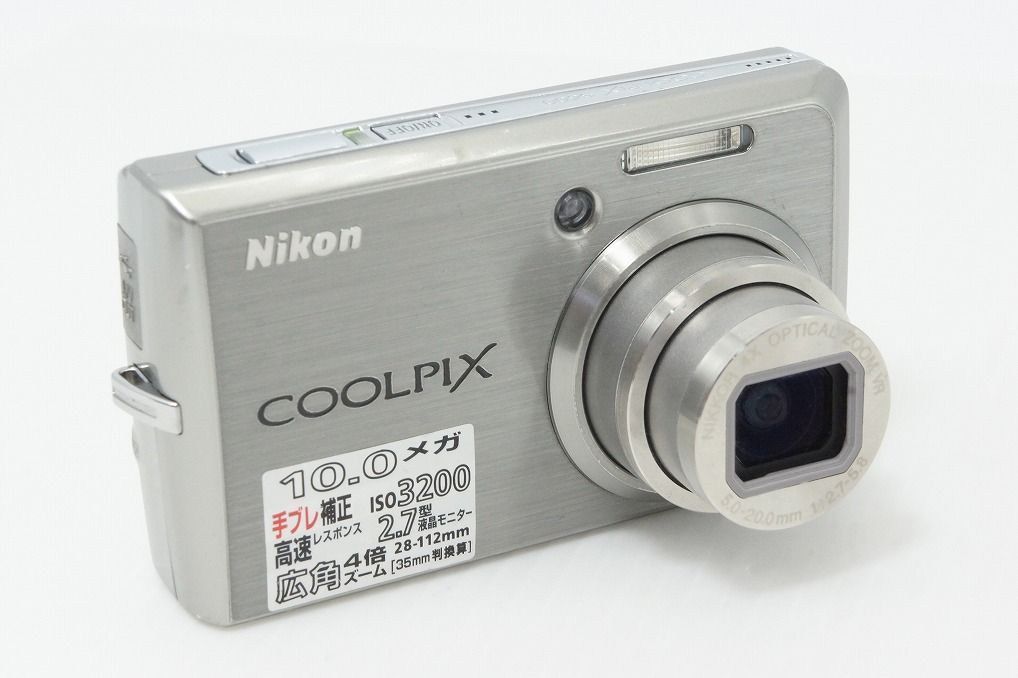 動作品】Nikon COOLPIX S600【付属品付き】美品 チタンシルバー 【公式