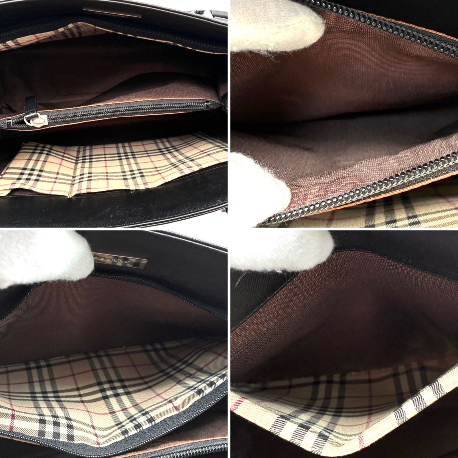 美品 BURBERRY バーバリー トートバッグ ビジネスバッグ サフィアーノ 